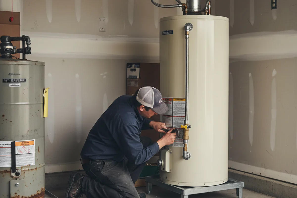 Water heater and shutoff valve replacement in Cudahy